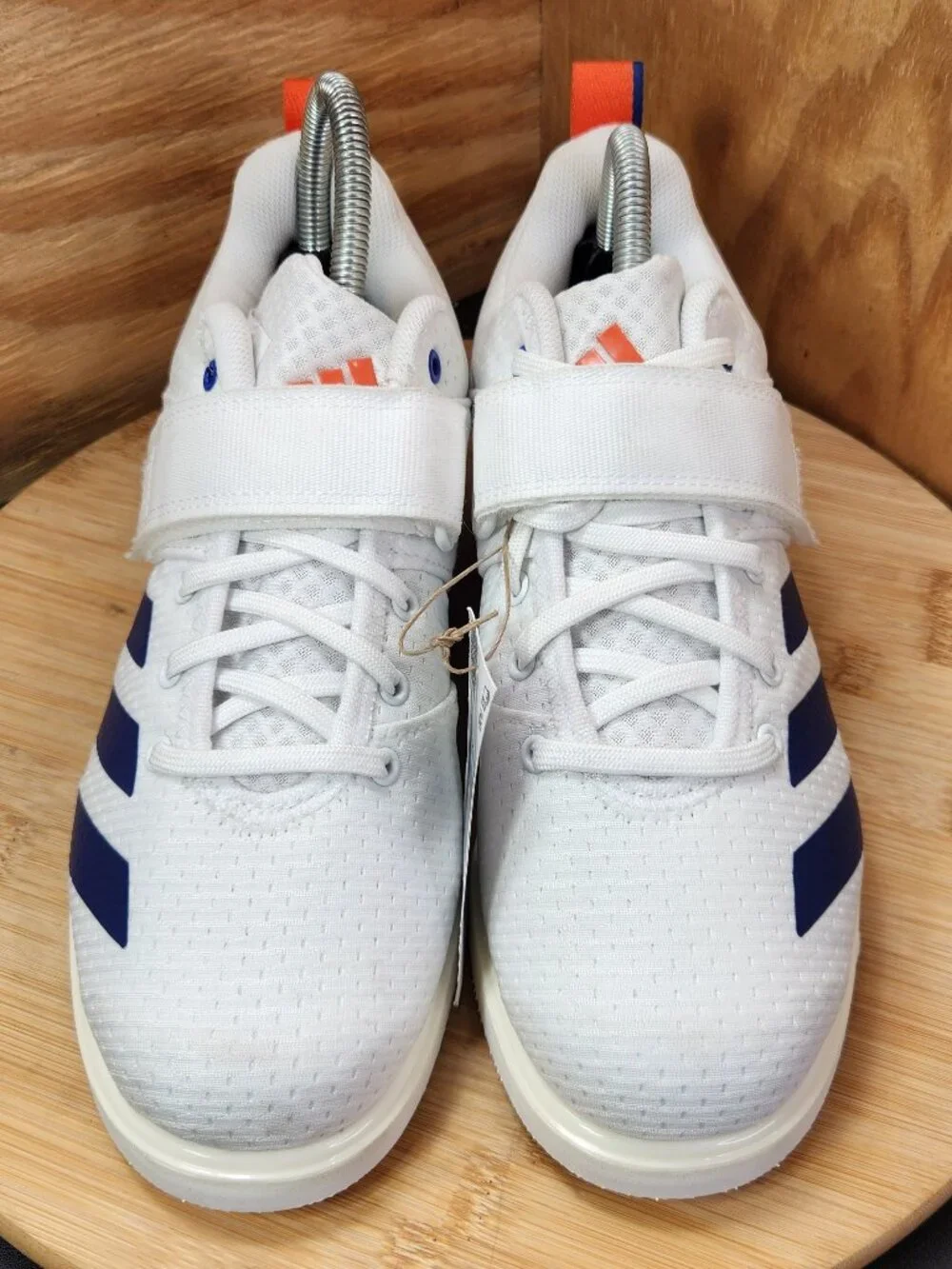 New Adidas Powerlift 5 Womens White Weigthlifting Shoes Sneakers Size 8.5